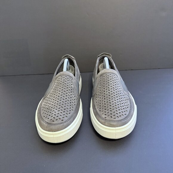 ECCO Soft 7 Men's Shoes 9 Gray NuBuck Leather Perforated design - Picture 3 of 12